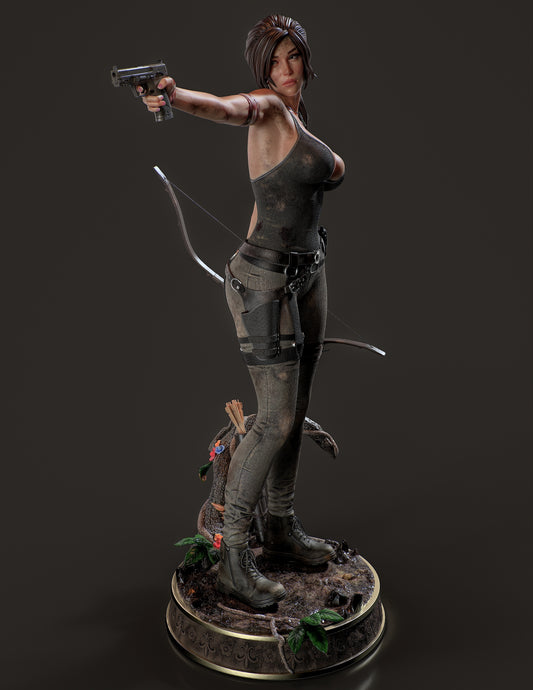 Lara Croft v2 Resin Fan Art (Design by Abe3D)