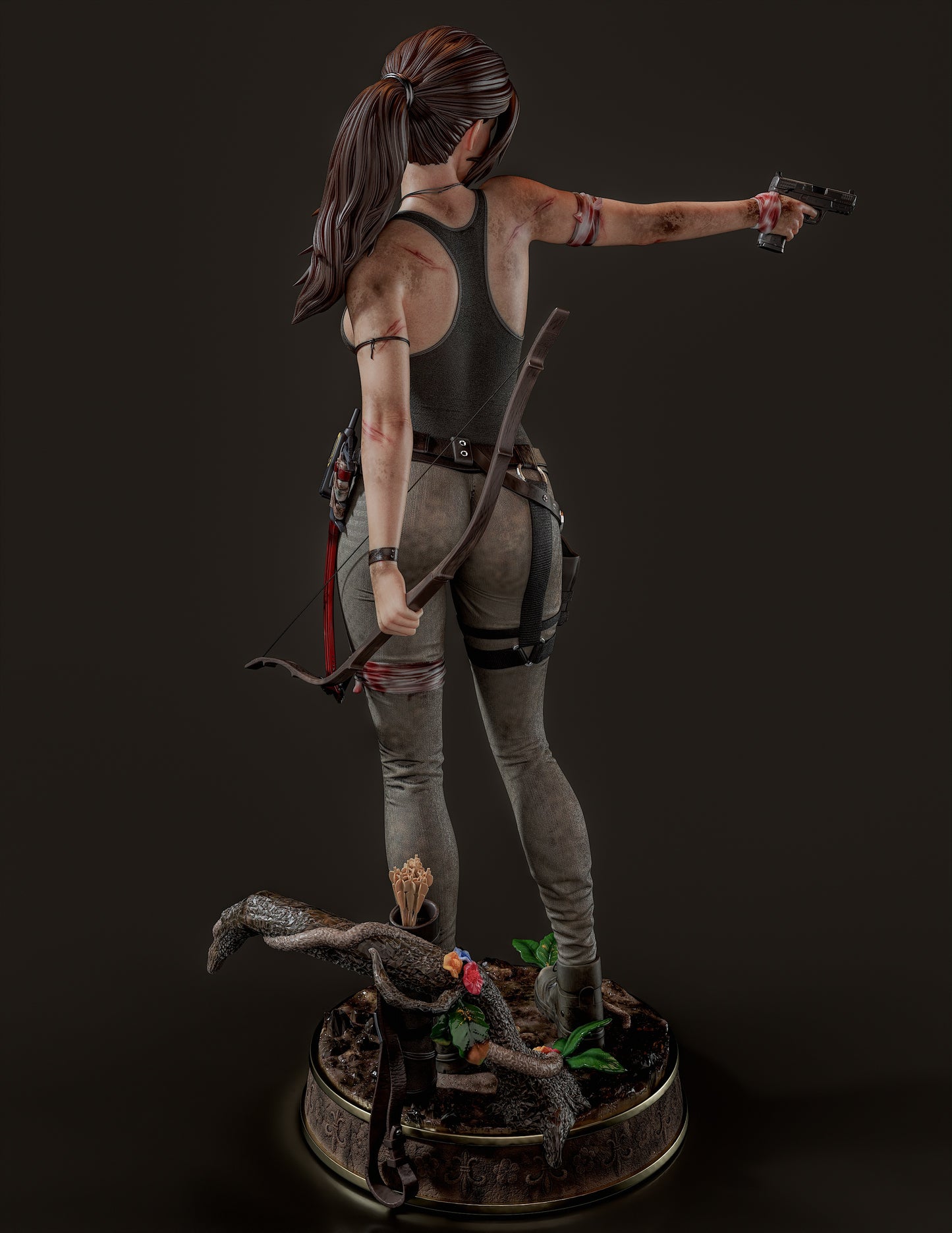 Lara Croft v2 Resin Fan Art (Design by Abe3D)