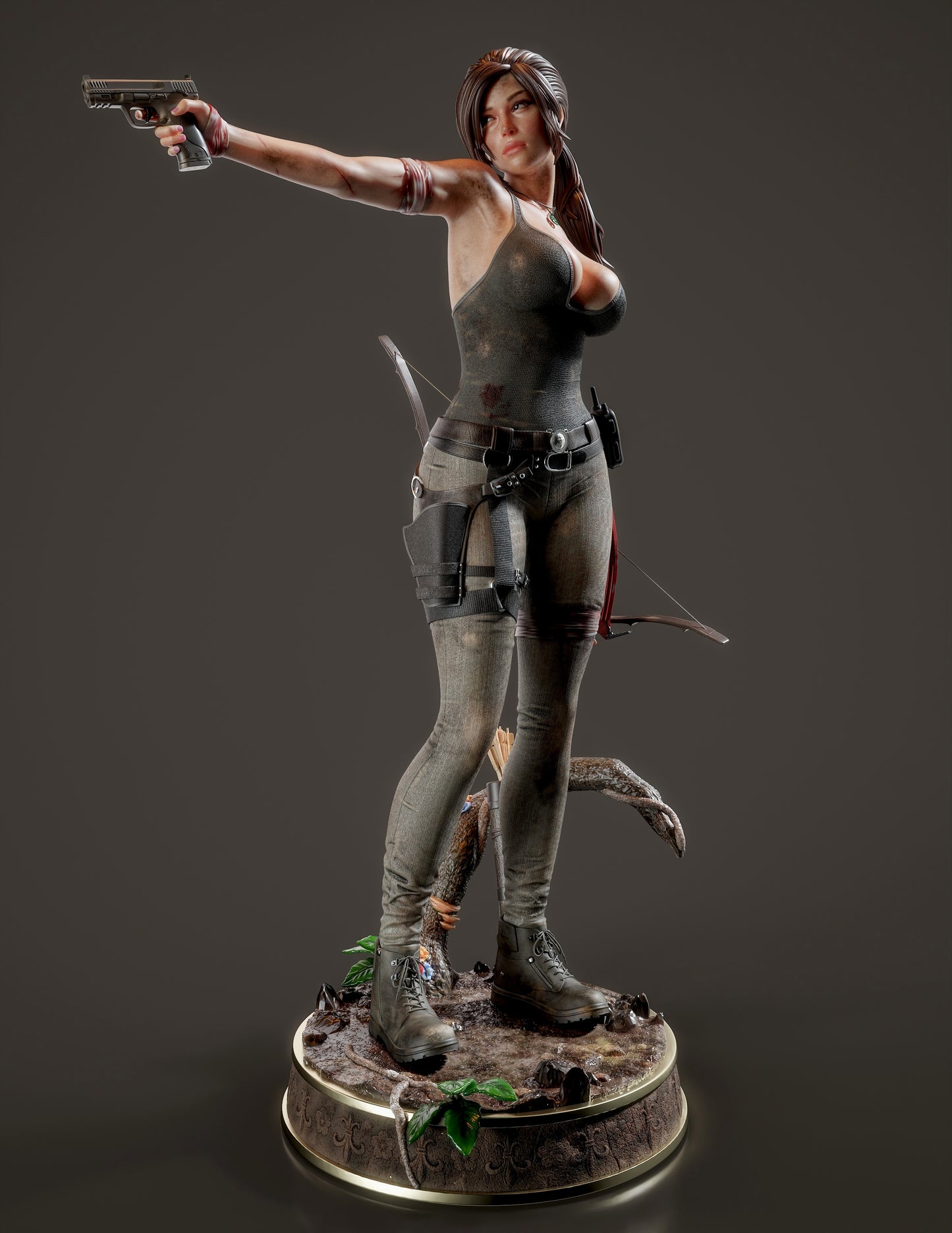 Lara Croft v2 Resin Fan Art (Design by Abe3D)
