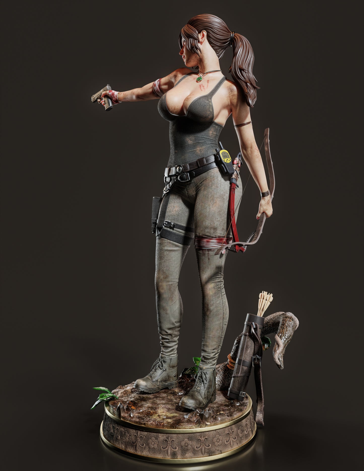 Lara Croft v2 Resin Fan Art (Design by Abe3D)