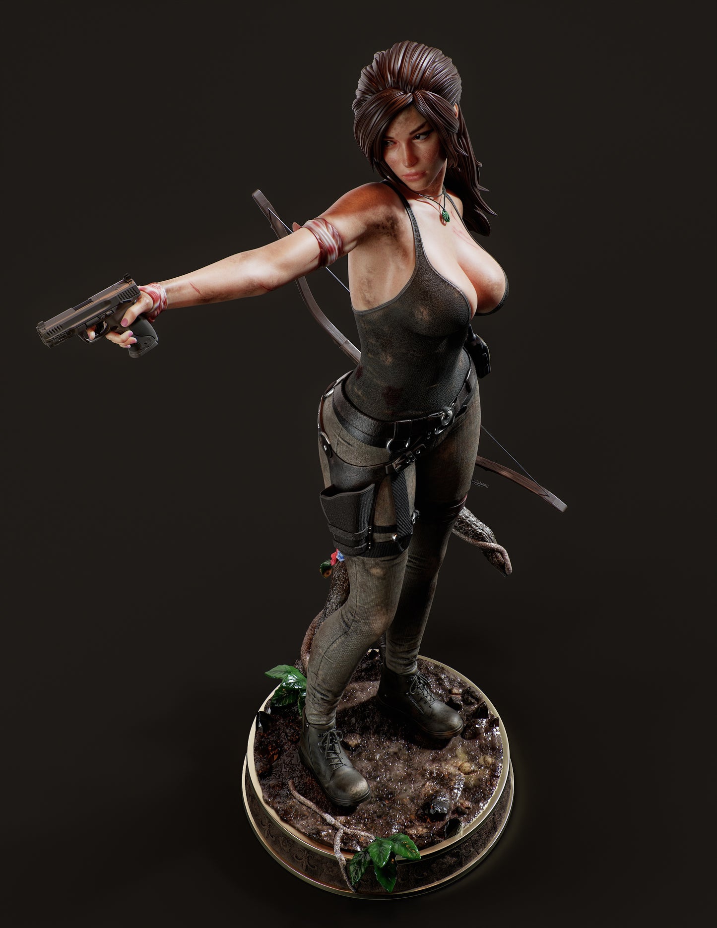 Lara Croft v2 Resin Fan Art (Design by Abe3D)