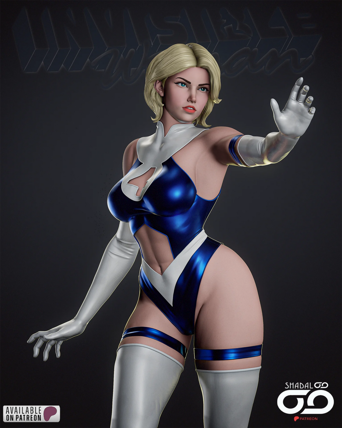 Invisible Woman Resin Art (Shadaloo)