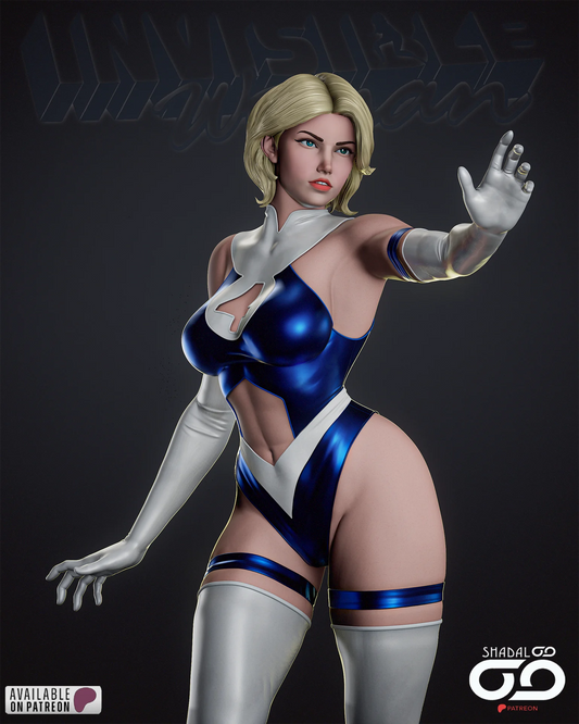 Invisible Woman Resin Art (Shadaloo)