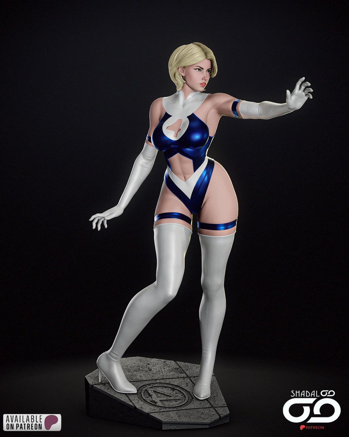 Invisible Woman Resin Art (Shadaloo)