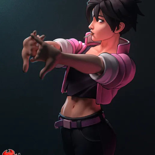Invisigal Resin Fan Art - MTO (Design by H3llcreator)
