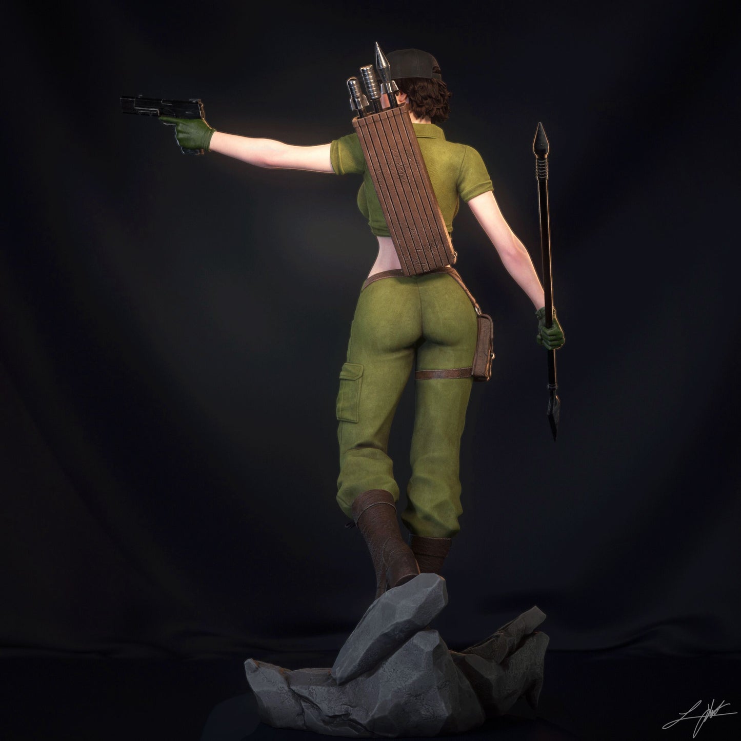 Lady Jaye Resin Fan Art (Design by Abe3D)