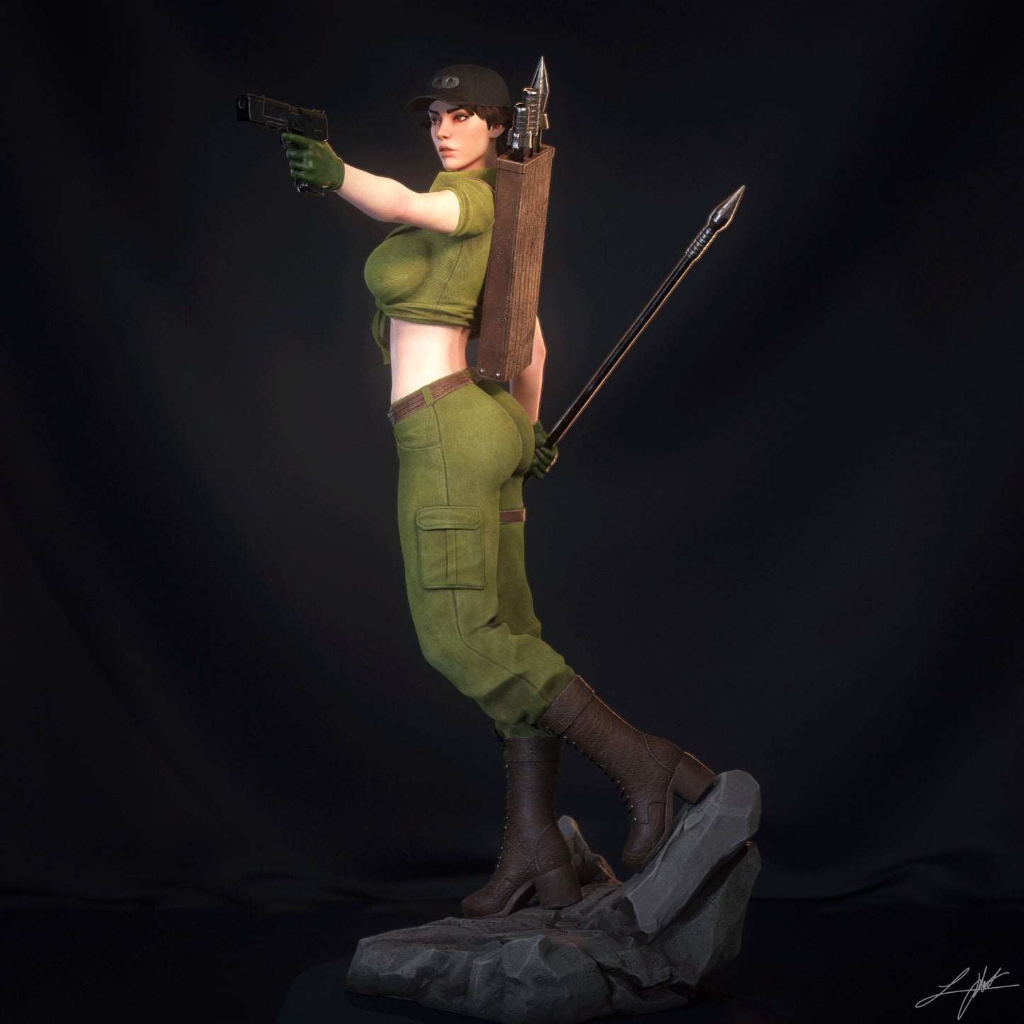 Lady Jaye Resin Fan Art (Design by Abe3D)