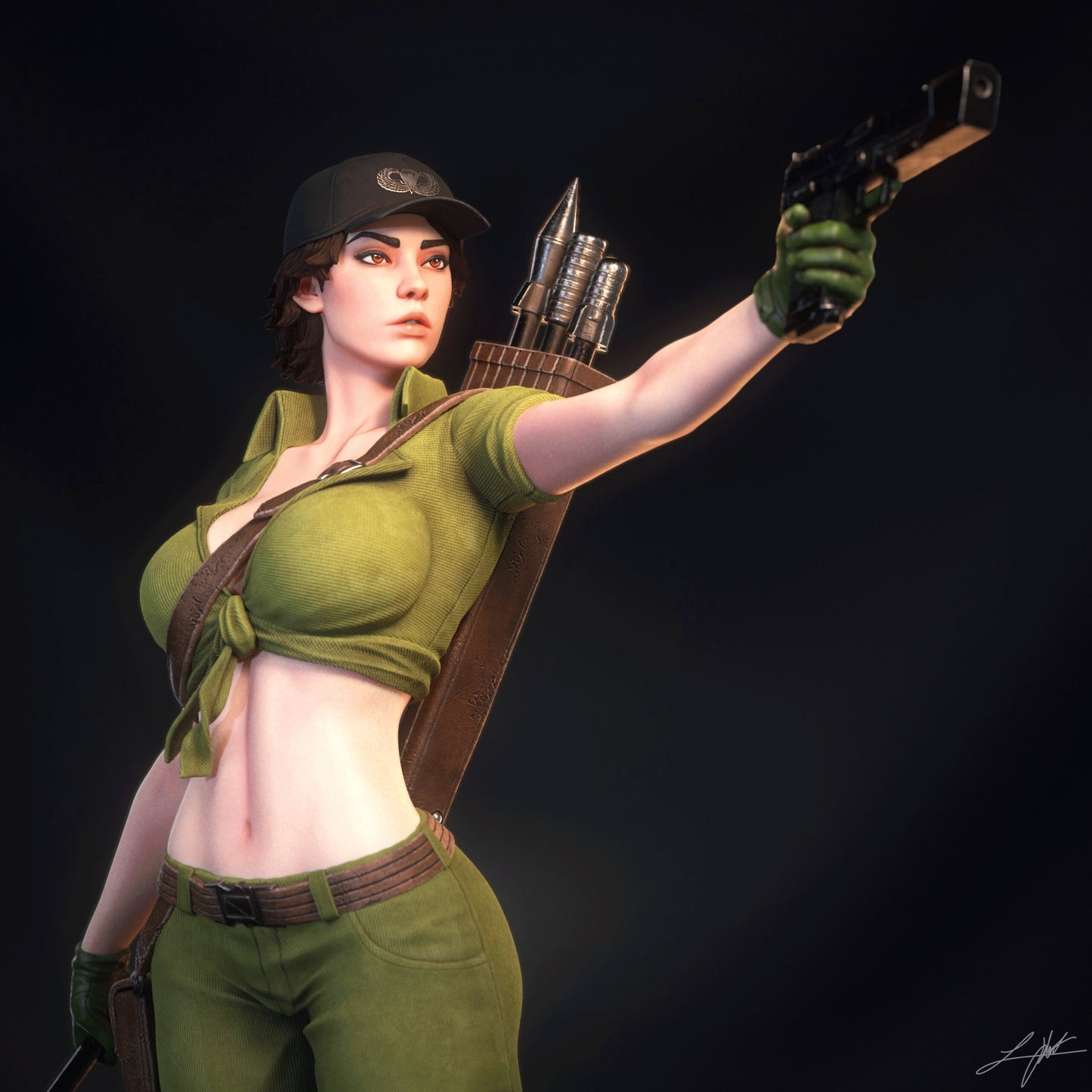 Lady Jaye Resin Fan Art (Design by Abe3D)