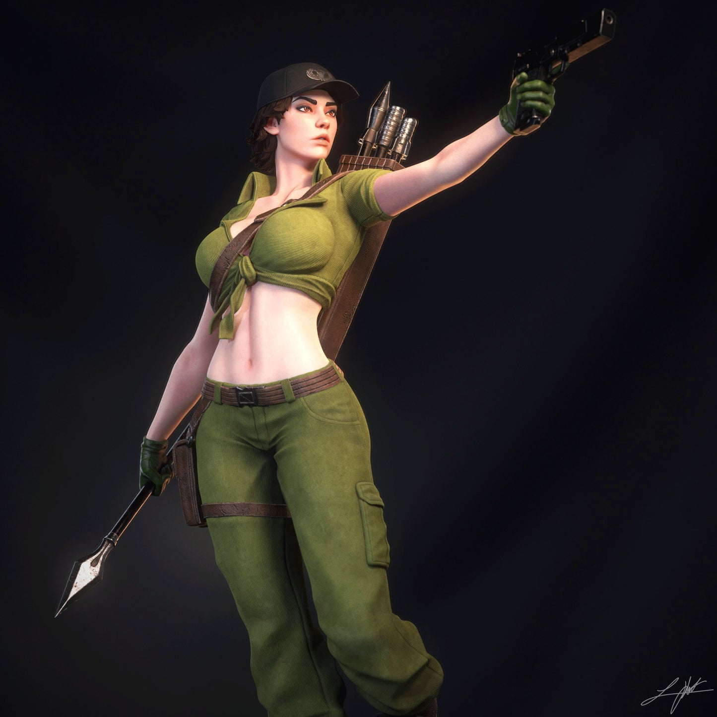 Lady Jaye Resin Fan Art (Design by Abe3D)