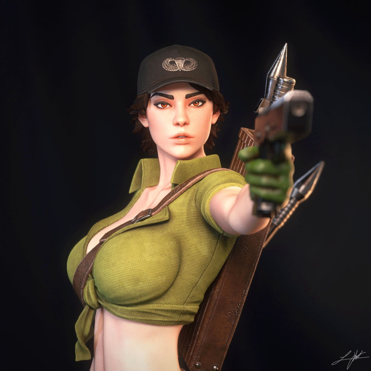 Lady Jaye Resin Fan Art (Design by Abe3D)