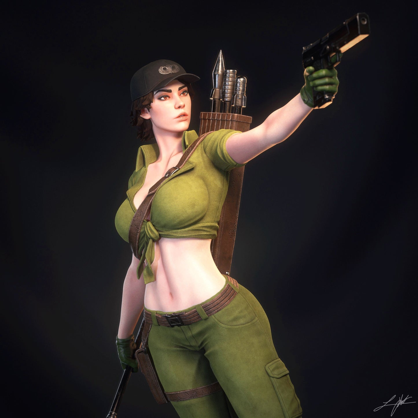 Lady Jaye Resin Fan Art (Design by Abe3D)