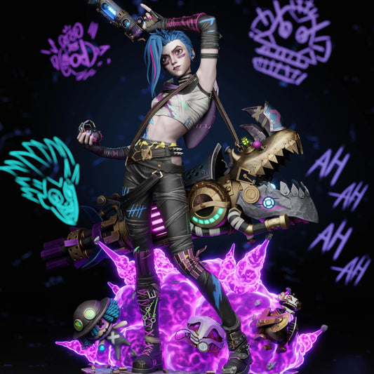 Jinx Resin Fan Art - MTO (Tanuki)