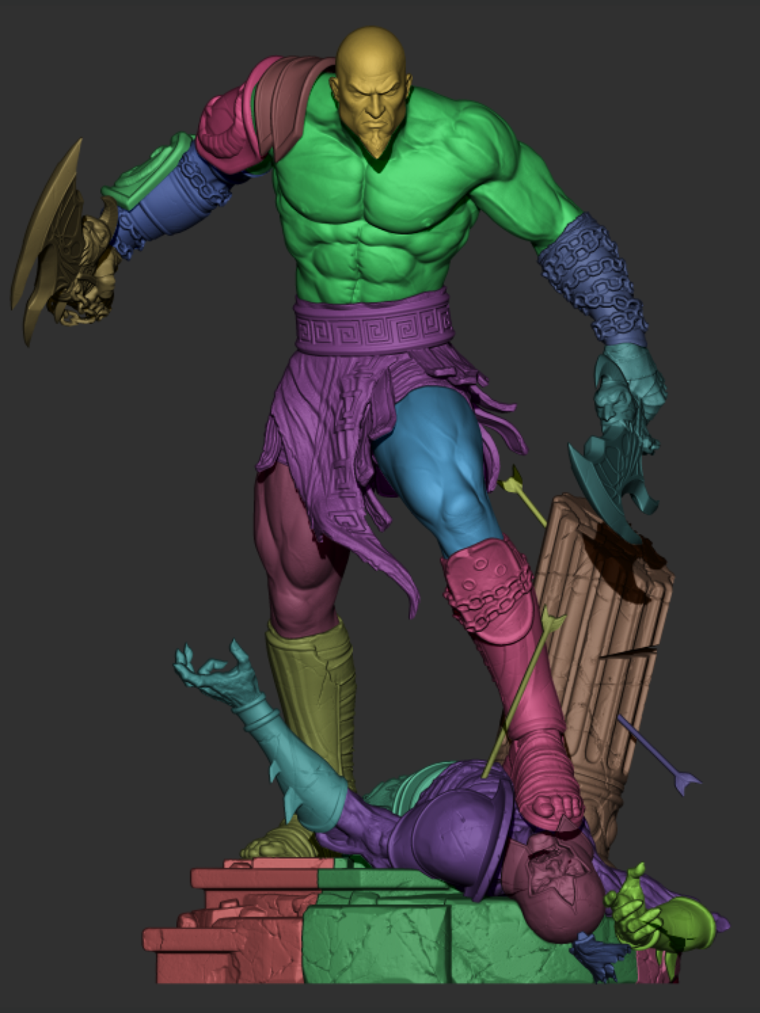 Kratos Resin Art - MTO (Design by CA3D)