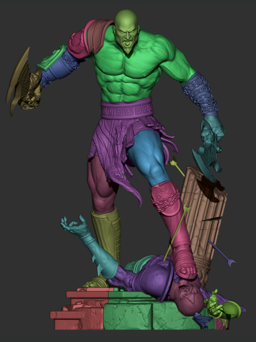 Kratos Resin Art - MTO (Design by CA3D)