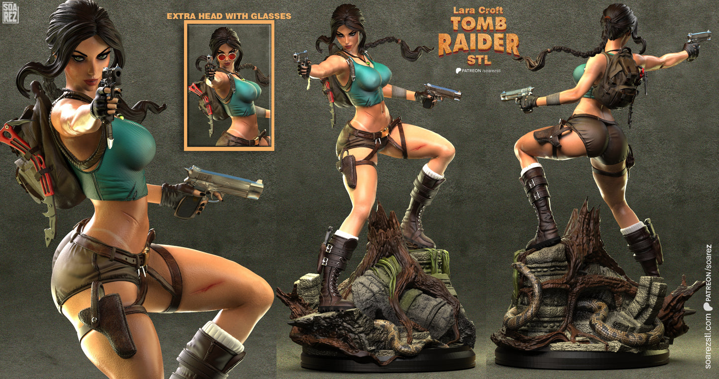 Lara Croft Resin Fan Art Sculpture (Soarez)