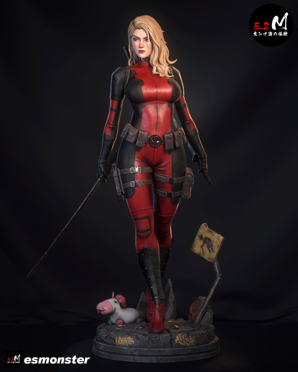Lady Deadpool Resin Art (East Sea Monster Version)