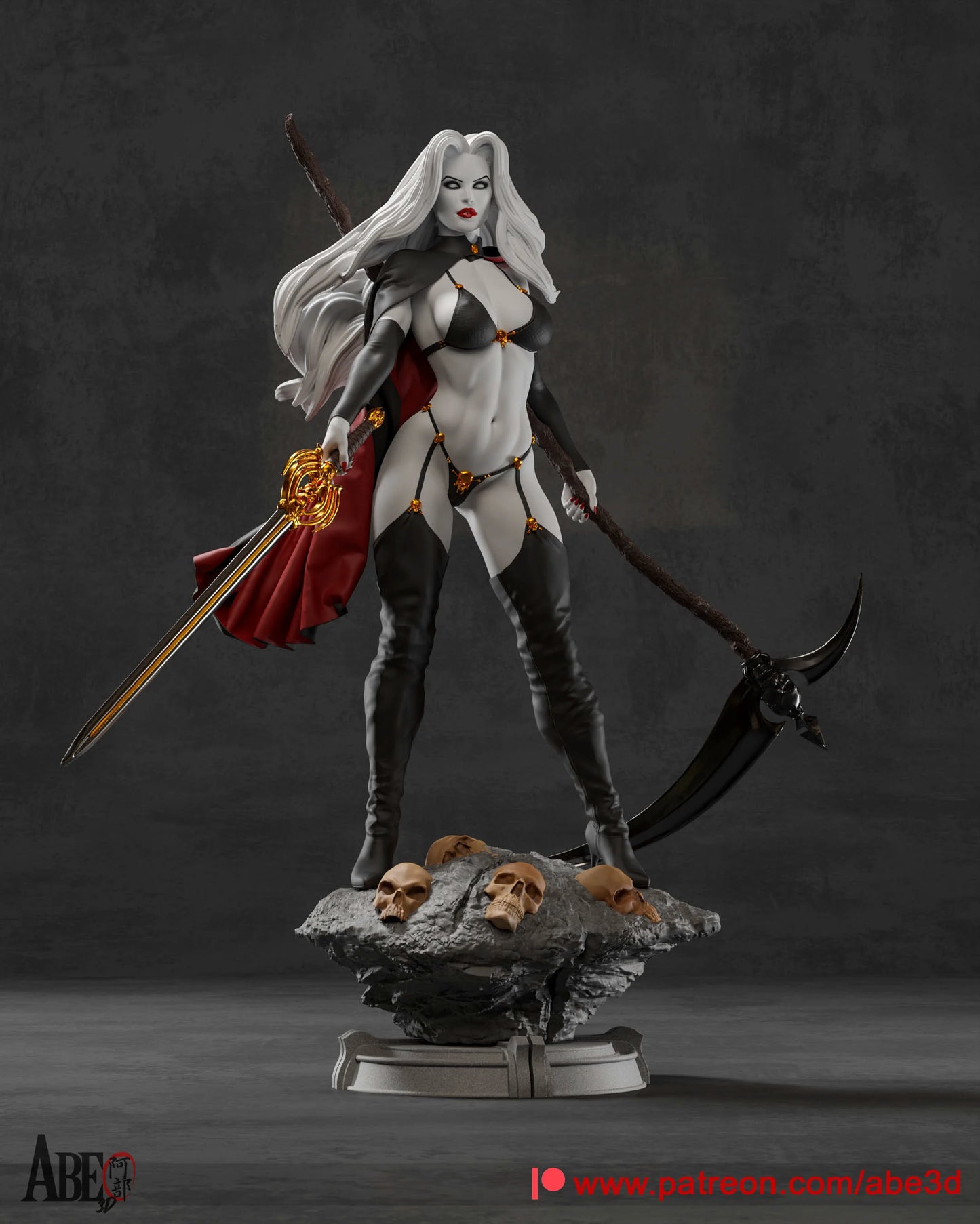 Lady Death Resin Fan Art Pro Painted - MTO