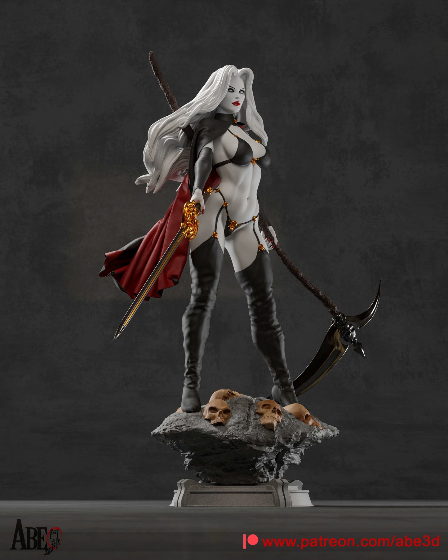 Lady Death Resin Fan Art Pro Painted - MTO