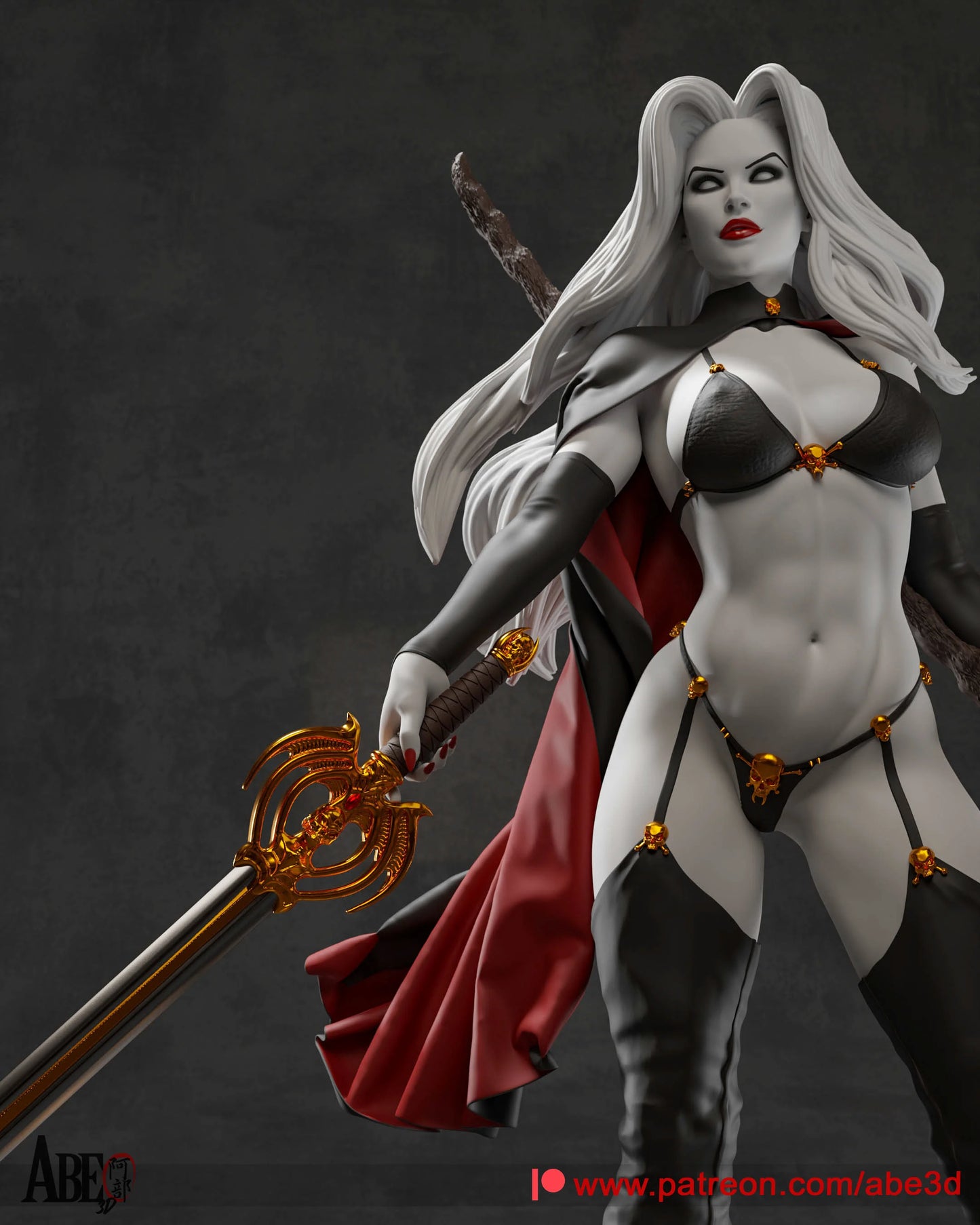 Lady Death Resin Fan Art Pro Painted - MTO