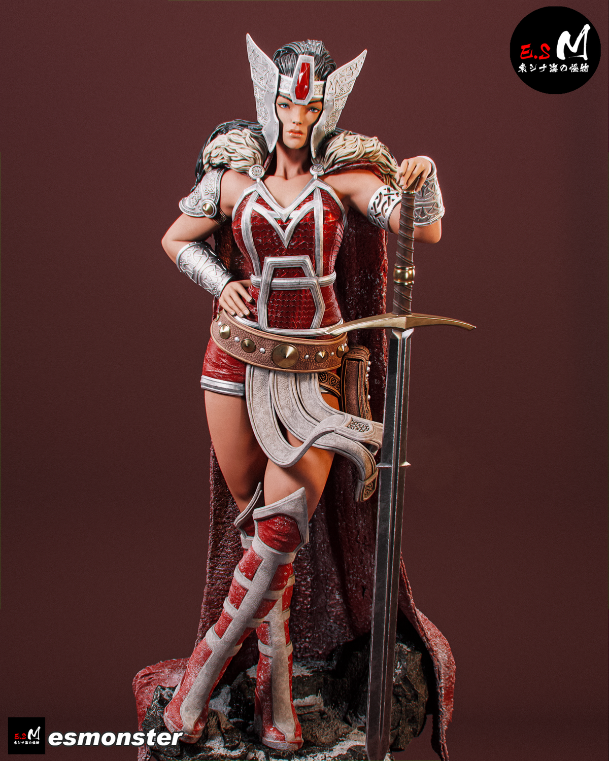 Lady Sif Resin Art (East Sea Monster Version)
