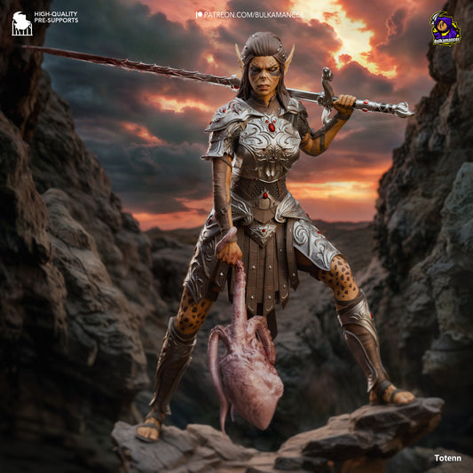 Baldur's Gate 3 Lae'zel Collectible Resin Fan Art Pro Painted - MTO (Bulka)