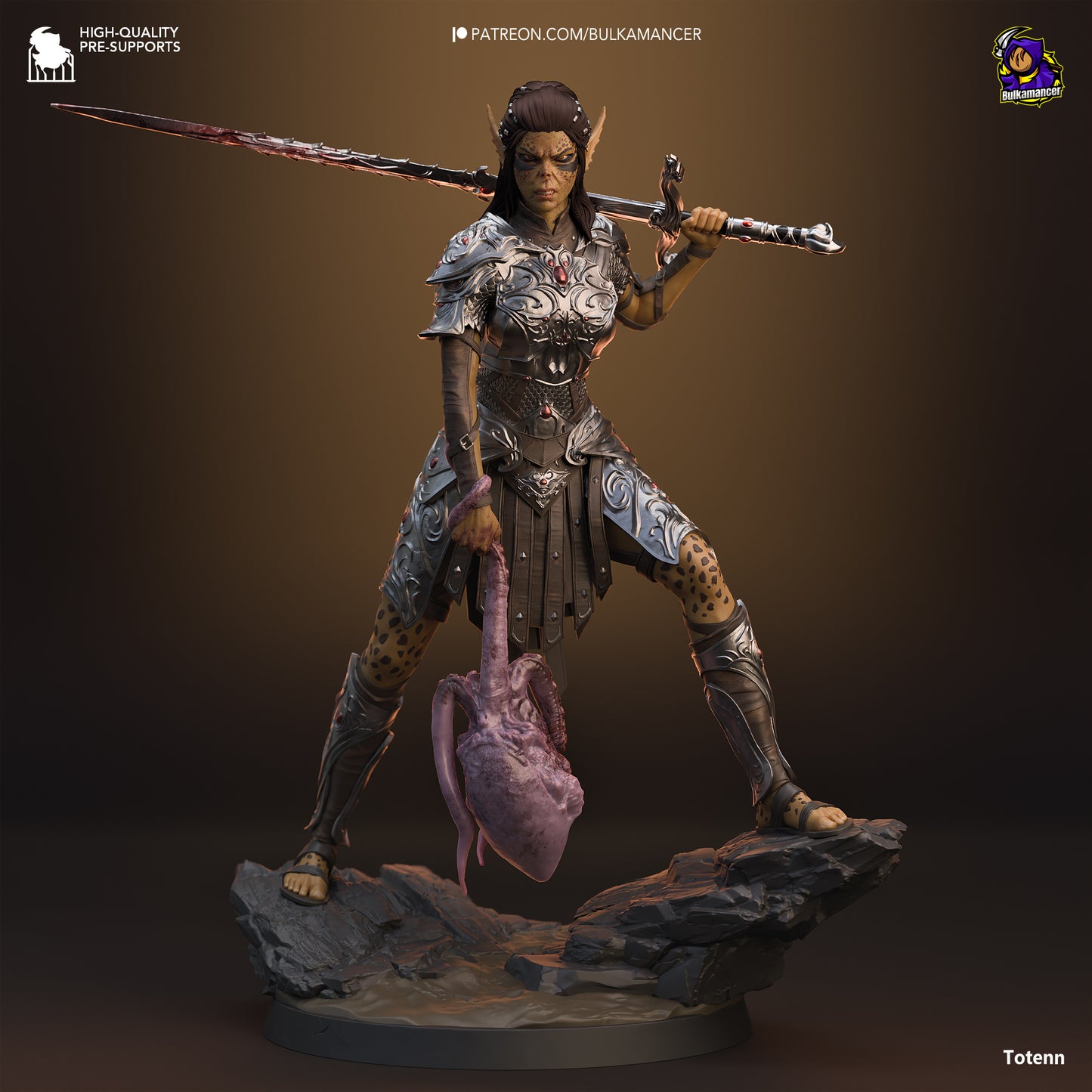 Baldur's Gate 3 Lae'zel Collectible Resin Fan Art Pro Painted - MTO (Design by Bulkamancer)