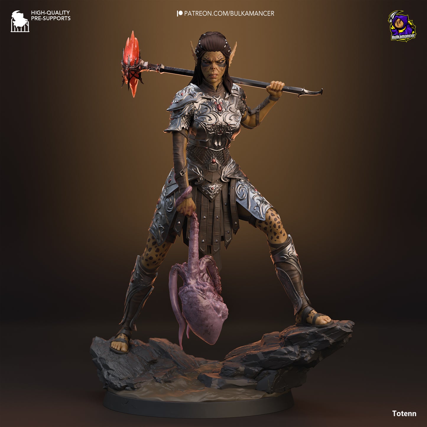 Baldur's Gate 3 Lae'zel Collectible Resin Fan Art Pro Painted - MTO (Design by Bulkamancer)