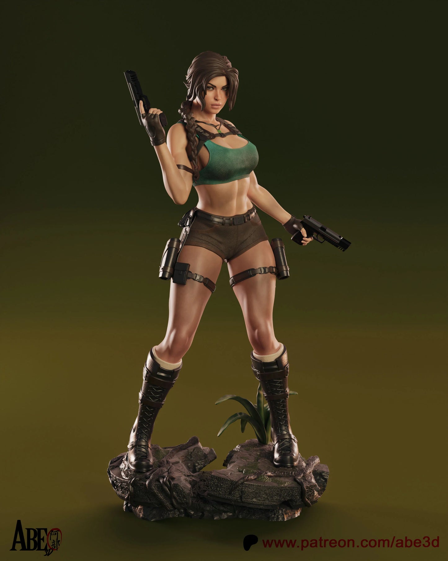 Lara Croft Resin Fan Art Pro Painted - MTO