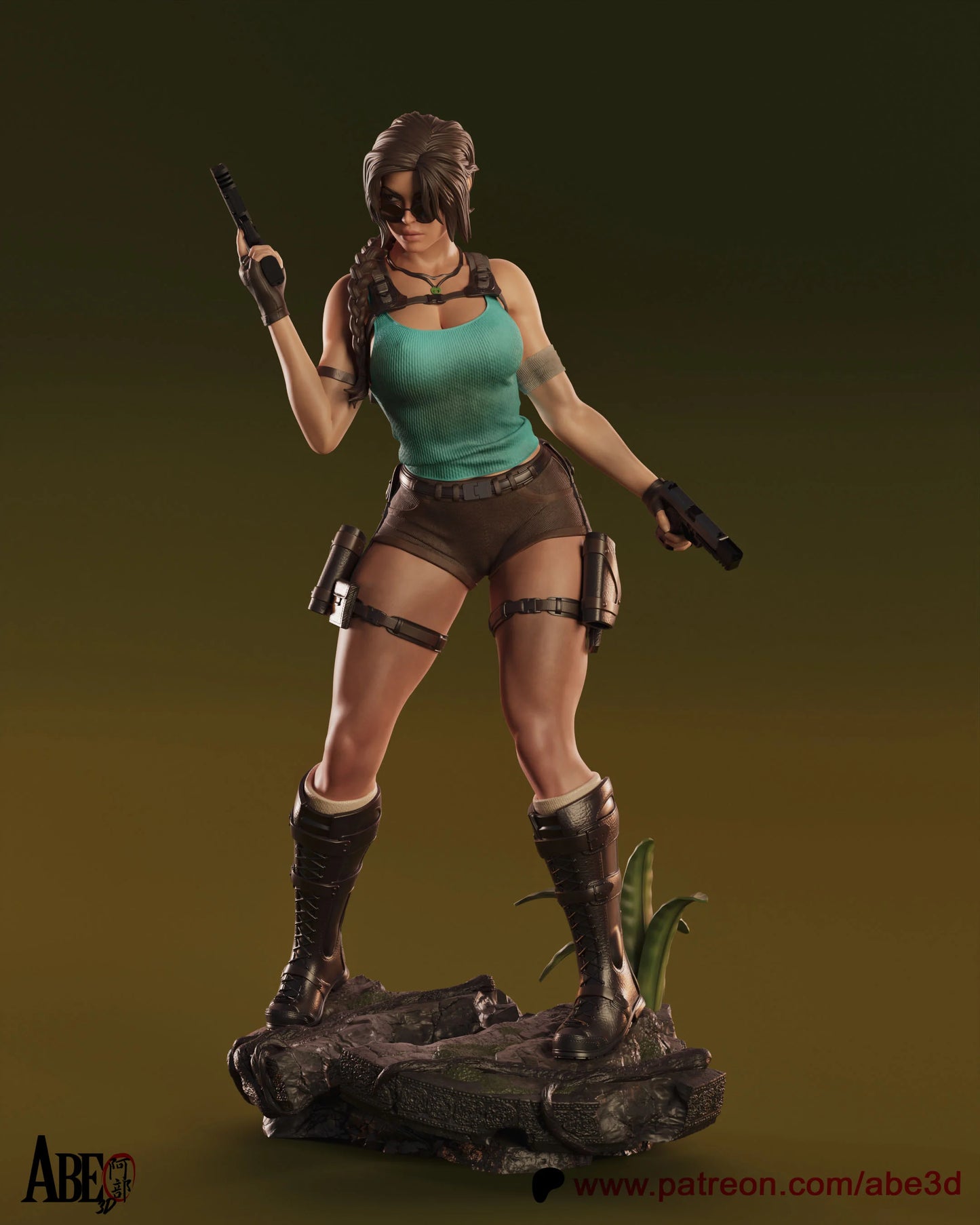 Lara Croft Resin Fan Art Pro Painted - MTO