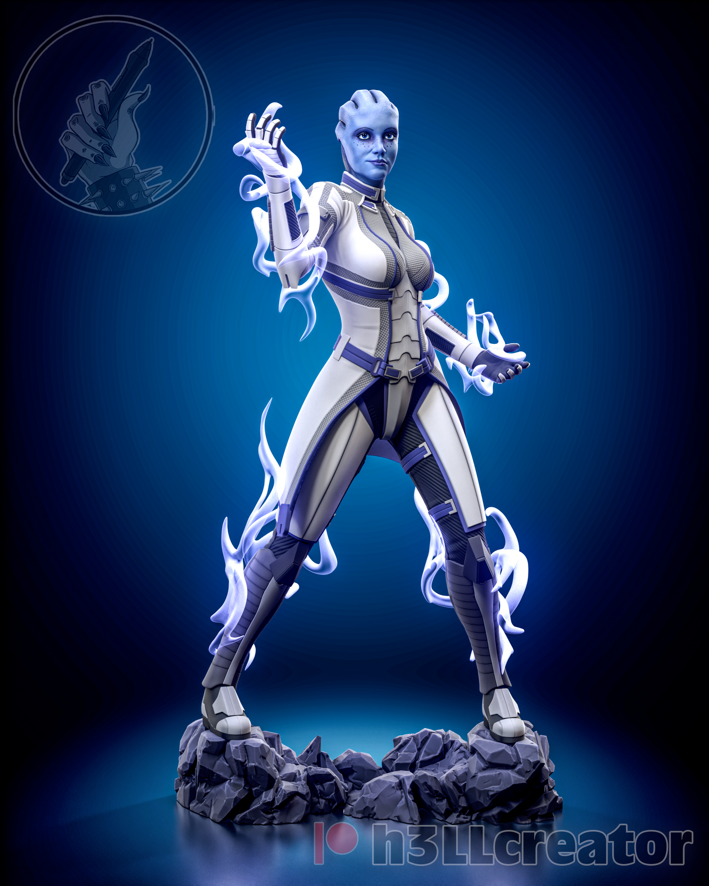 Mass Effect Liara Collectible Resin Fan Art Pro Painted - MTO