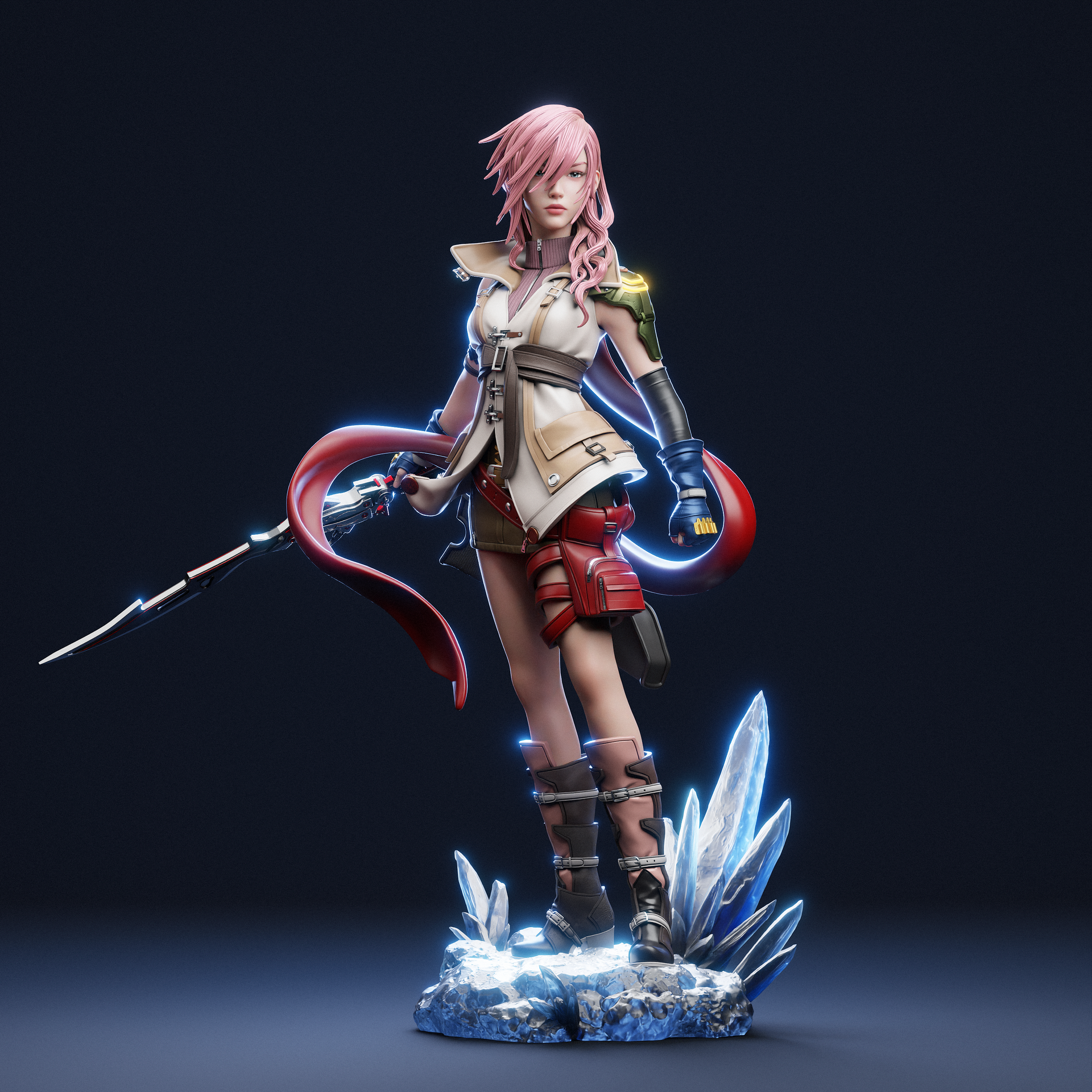 Lightning Final Fantasy XIII Resin Sculpture (Design by CA3D