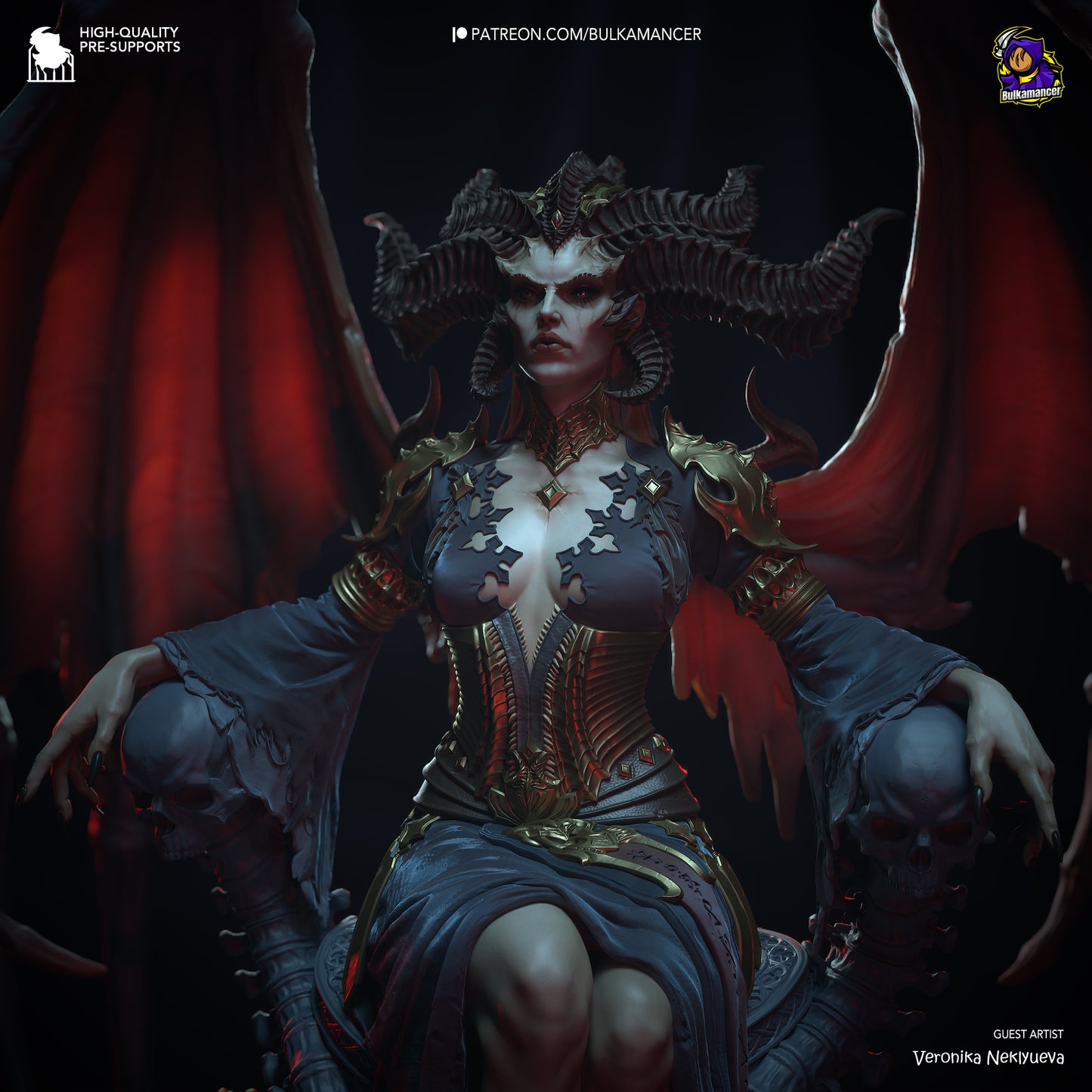 Diablo Lilith Resin Fan Art - MTO (Design by Bulkamancer)