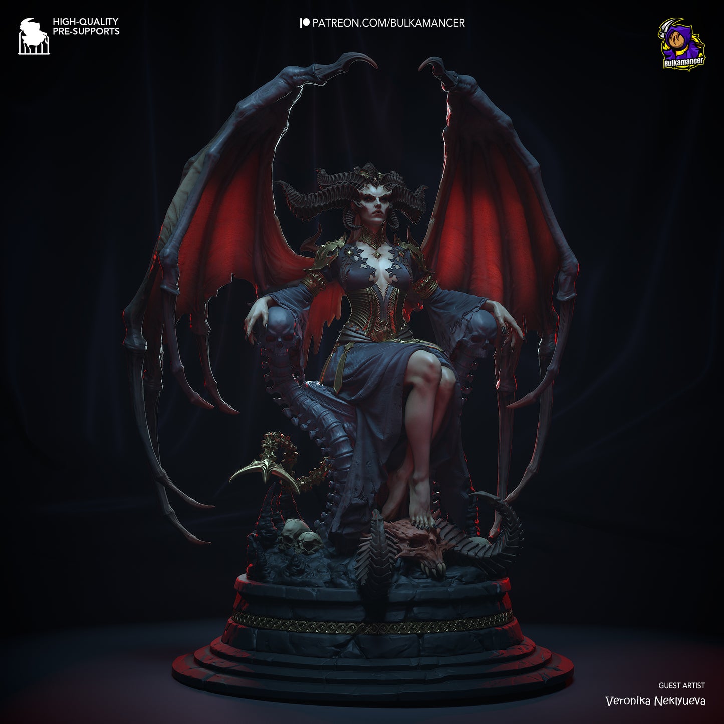 Diablo Lilith Resin Fan Art - MTO (Design by Bulkamancer)