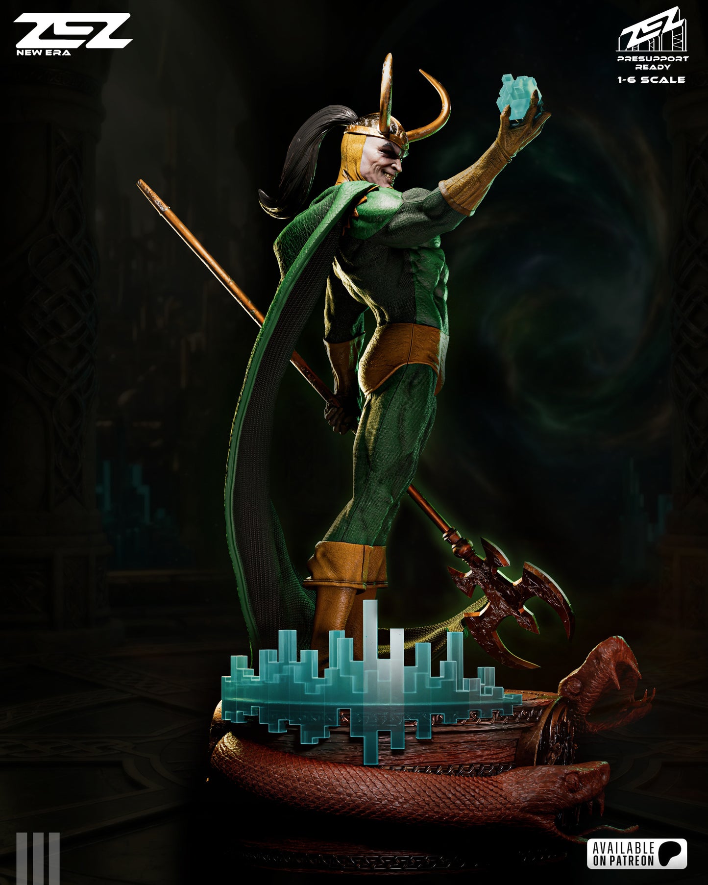 Loki Resin Art (Design by ZEZ Studios)