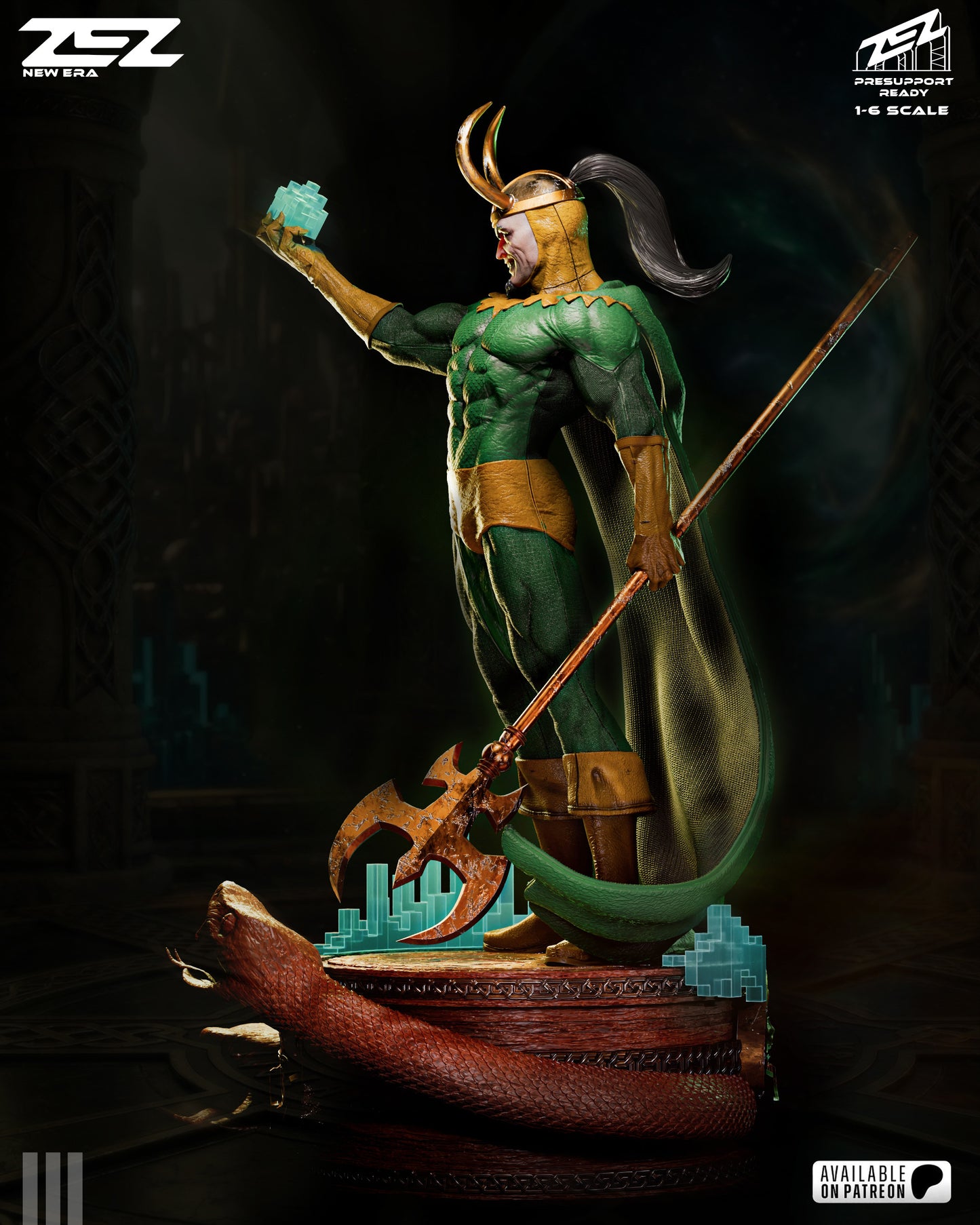 Loki Resin Art (Design by ZEZ Studios)