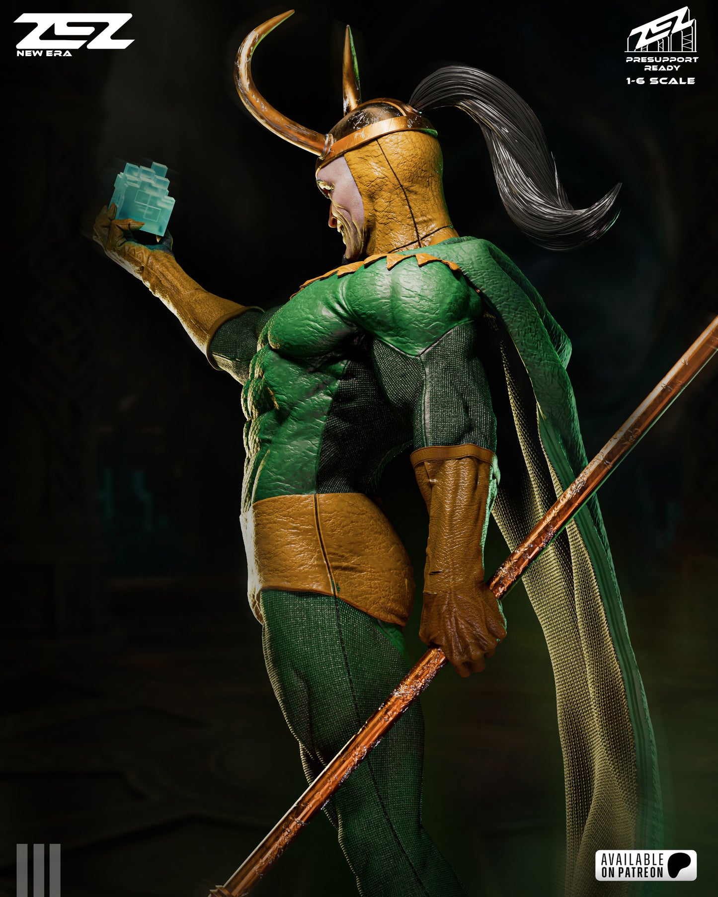 Loki Resin Art (Design by ZEZ Studios)