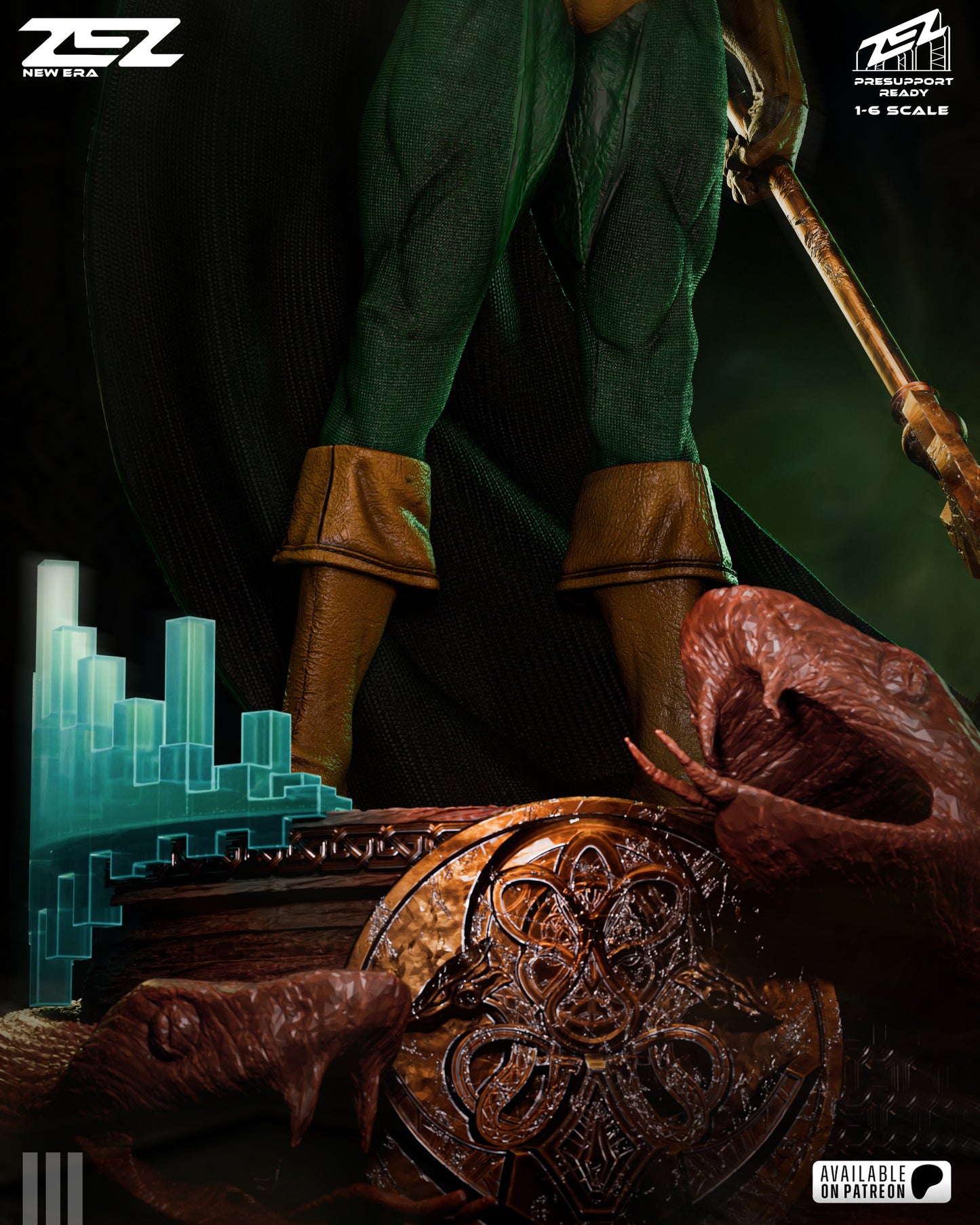 Loki Resin Art (Design by ZEZ Studios)