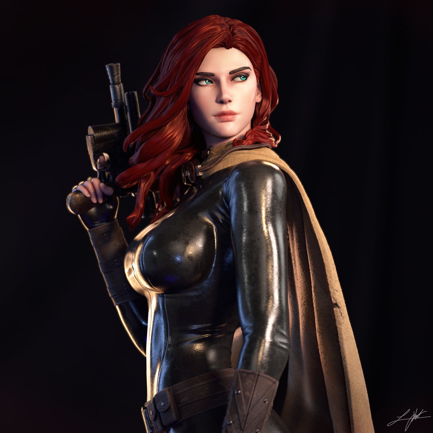Mara Jade Resin Fan Art - MTO (Design by Abe3D)