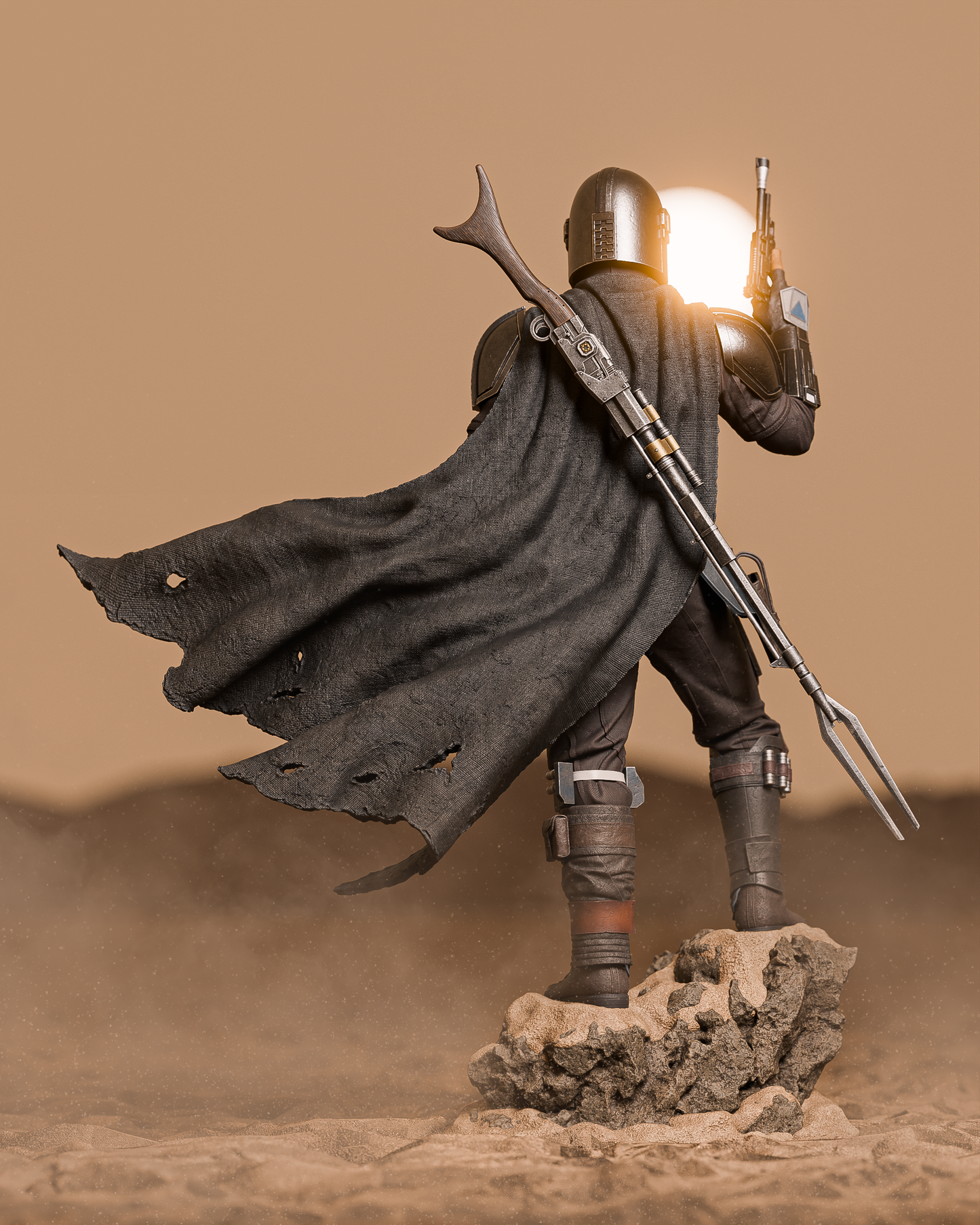 The Mandalorian Resin Art (Design by CA3D)