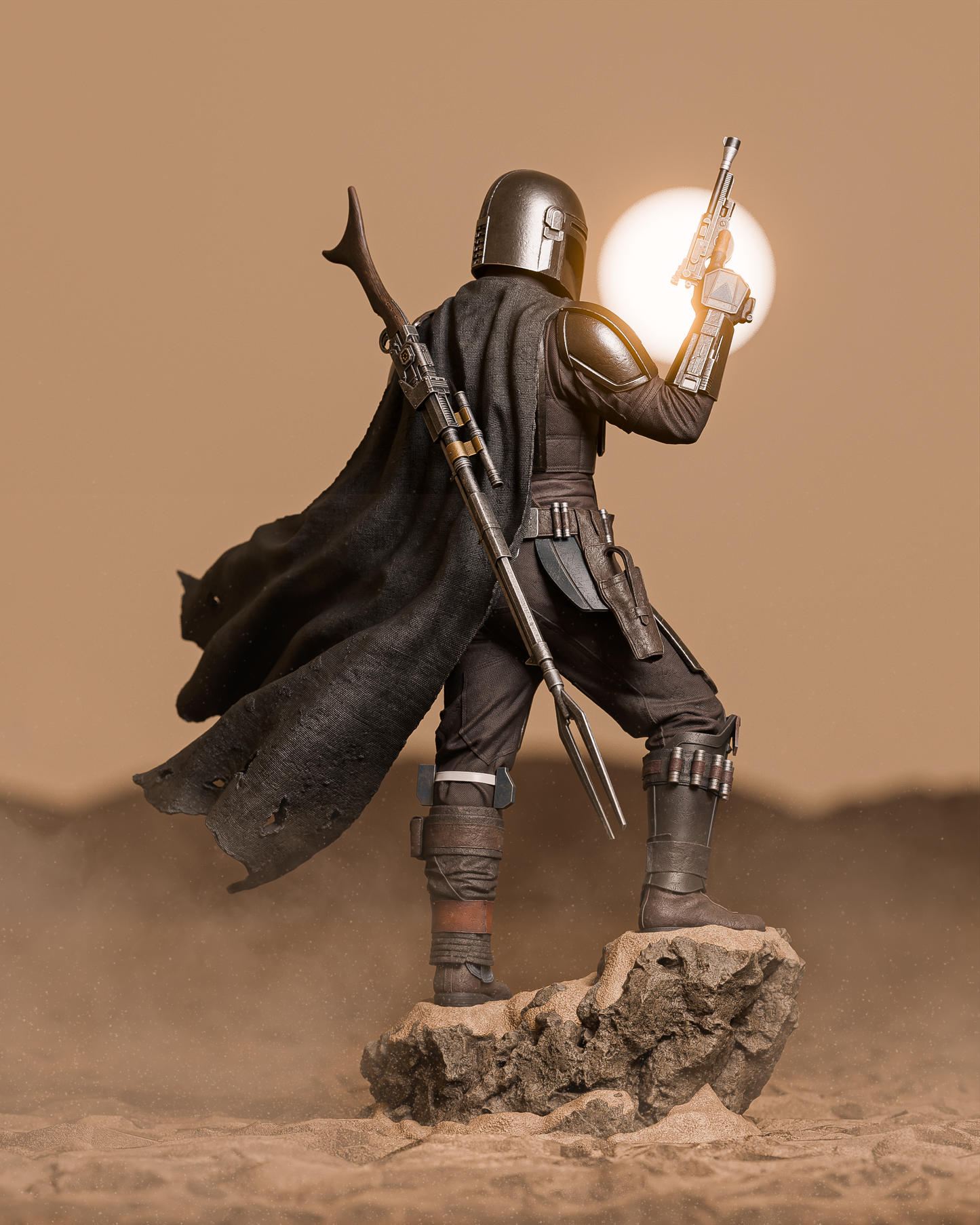 The Mandalorian Resin Art (Design by CA3D)