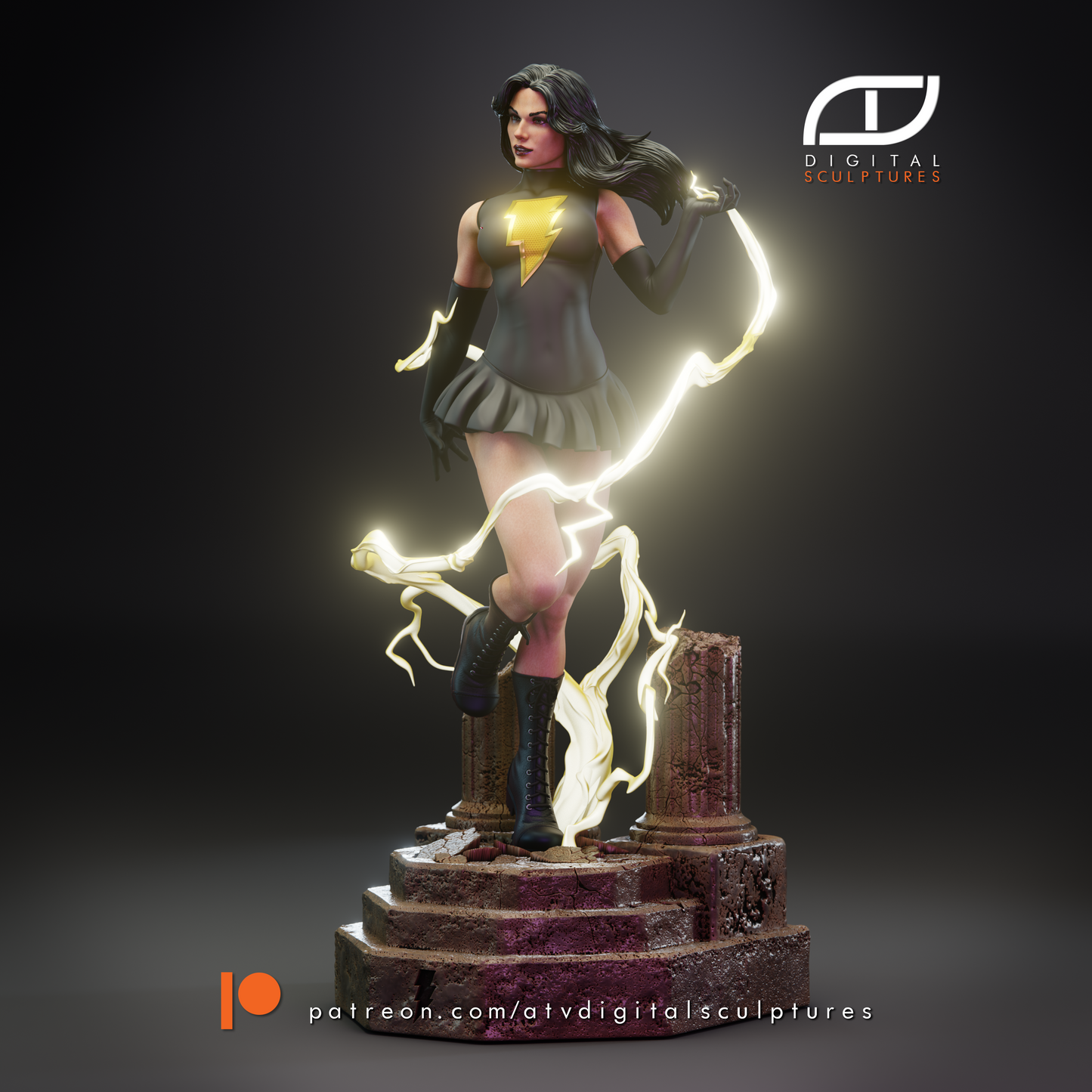 Mary Marvel Resin Fan Art - MTO (ATV)