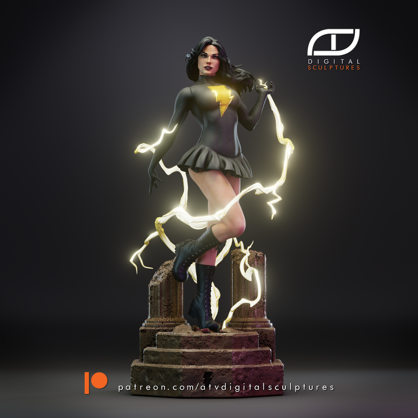 Mary Marvel Resin Fan Art - MTO (ATV)