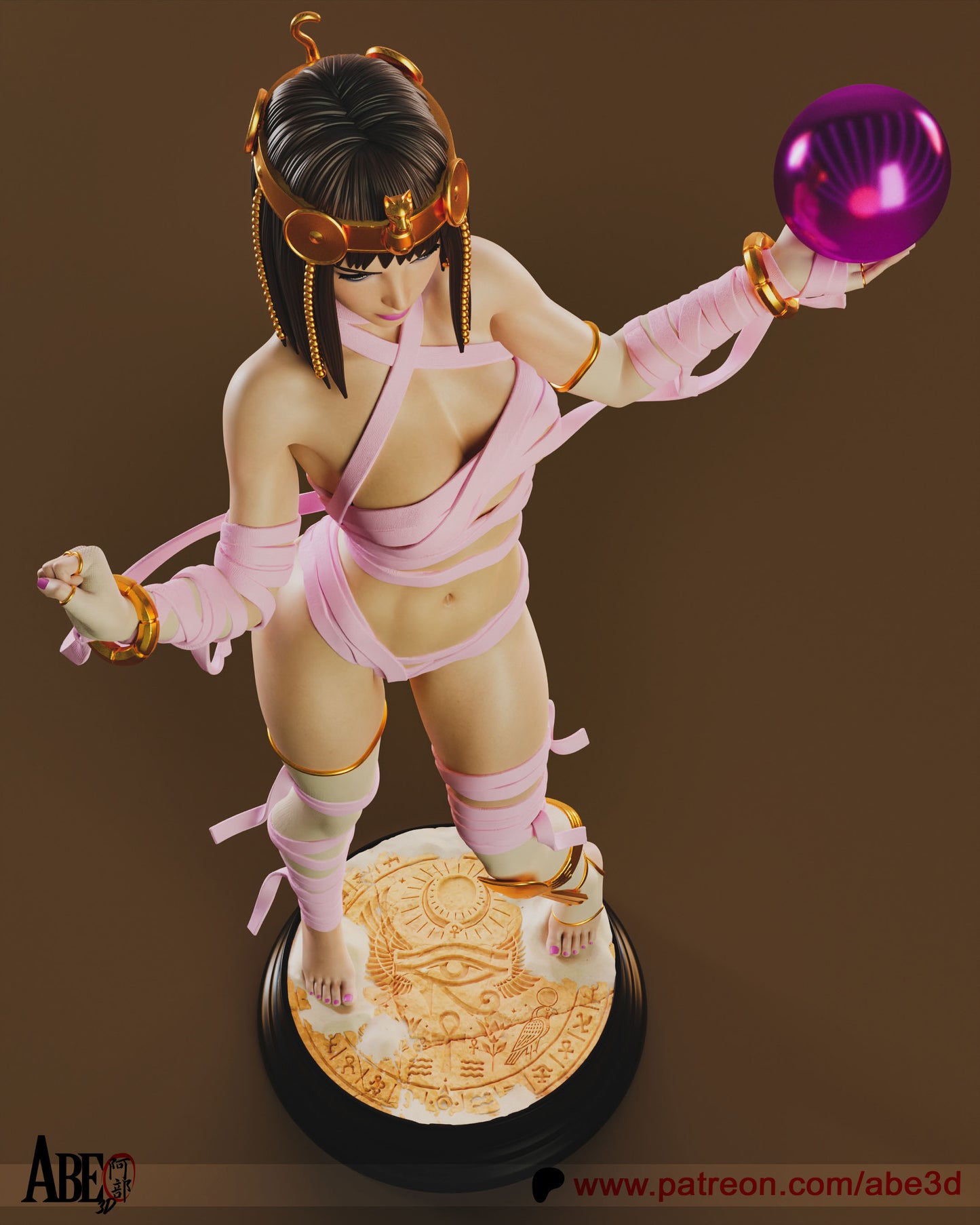 Menat Resin Art (Design by Abe3D)