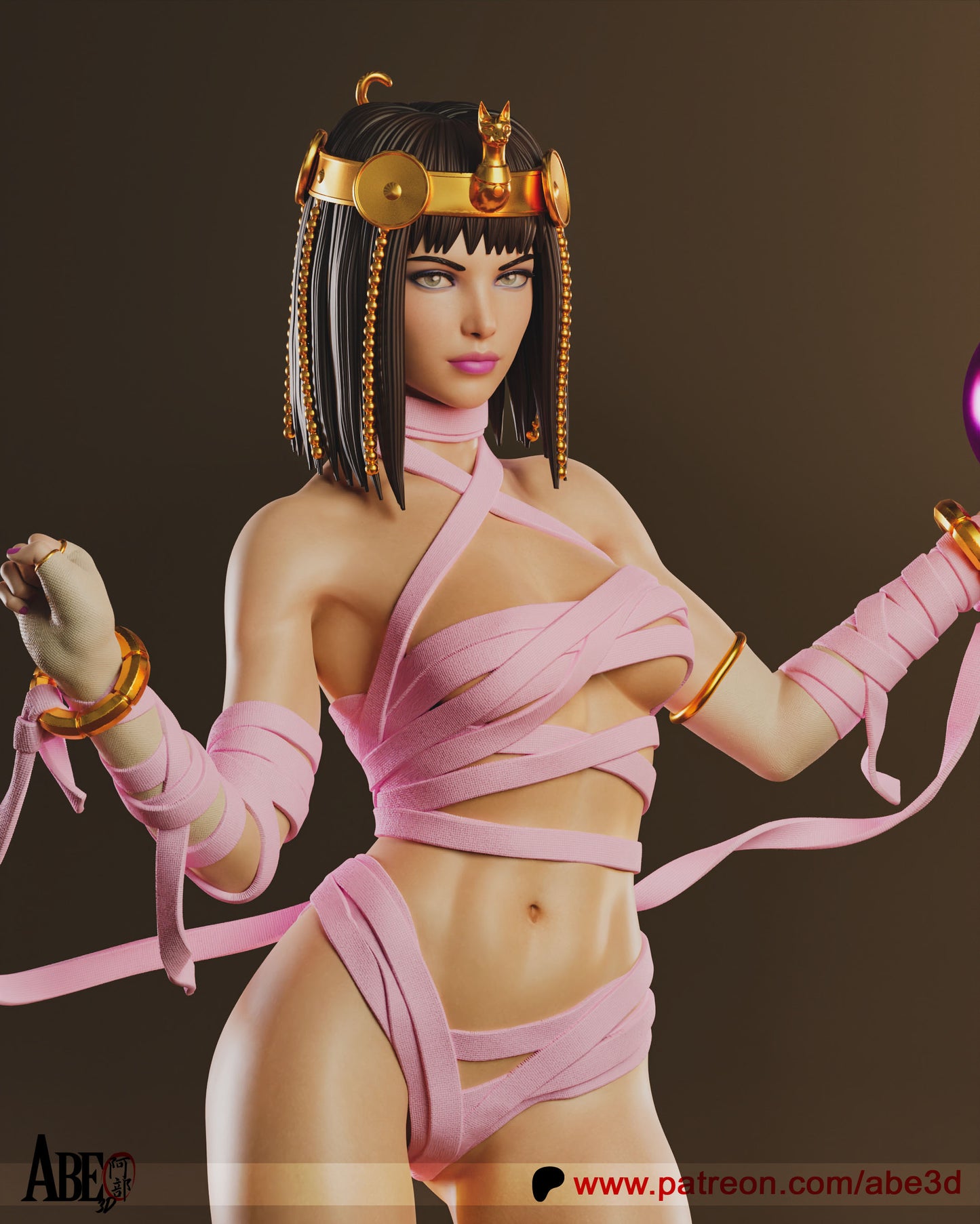 Menat Resin Art (Design by Abe3D)