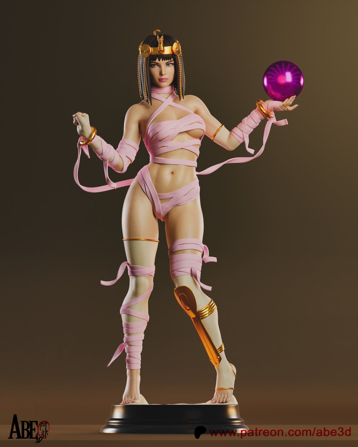 Menat Resin Art (Design by Abe3D)