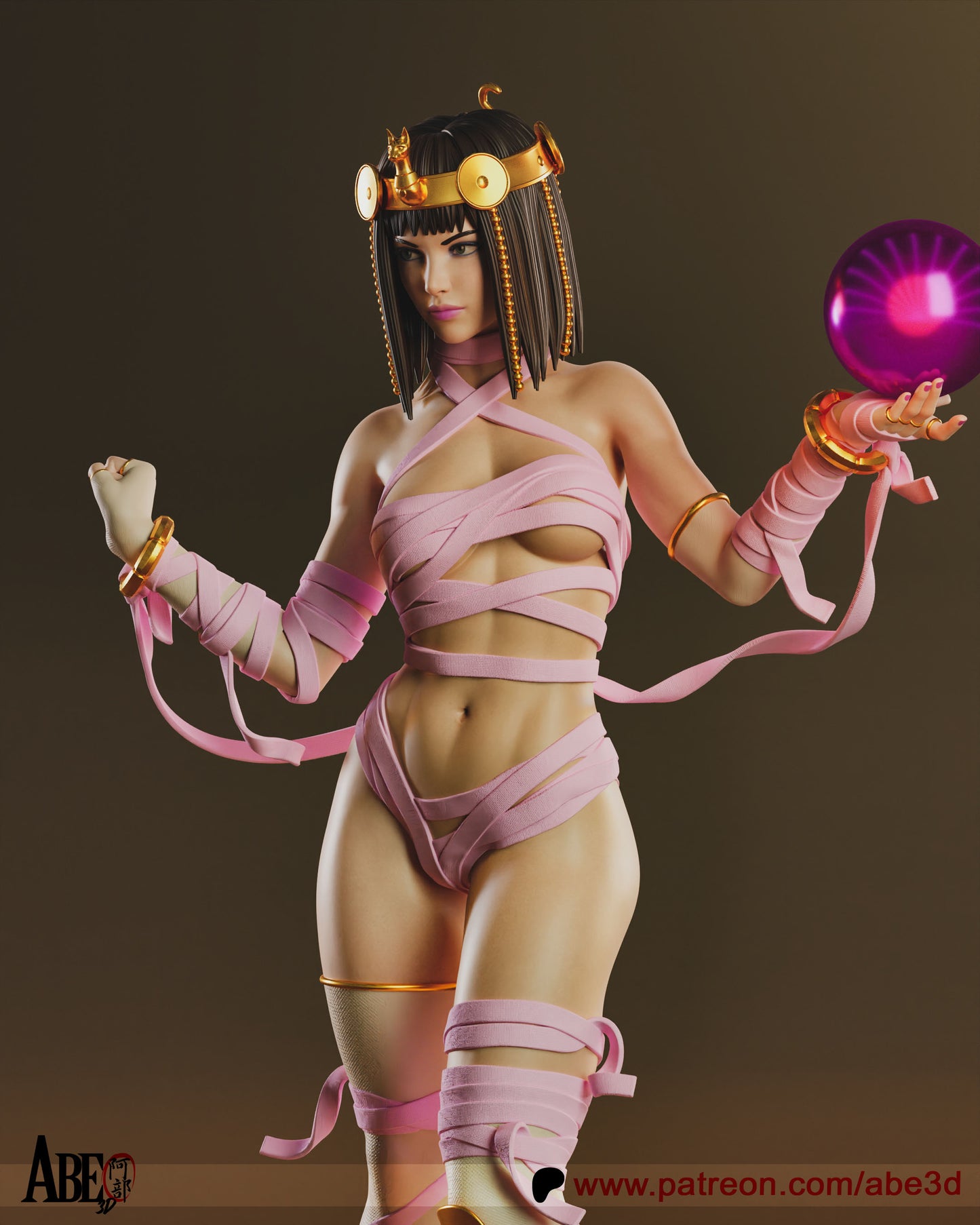 Menat Resin Art (Design by Abe3D)