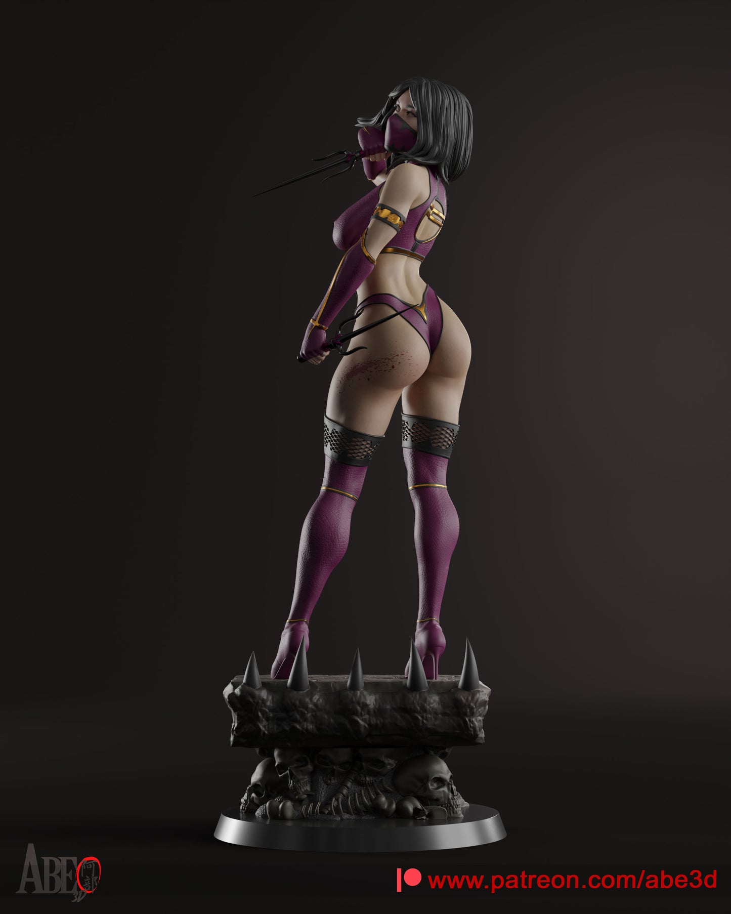 Mileena Resin Fan Art Pro Painted - MTO