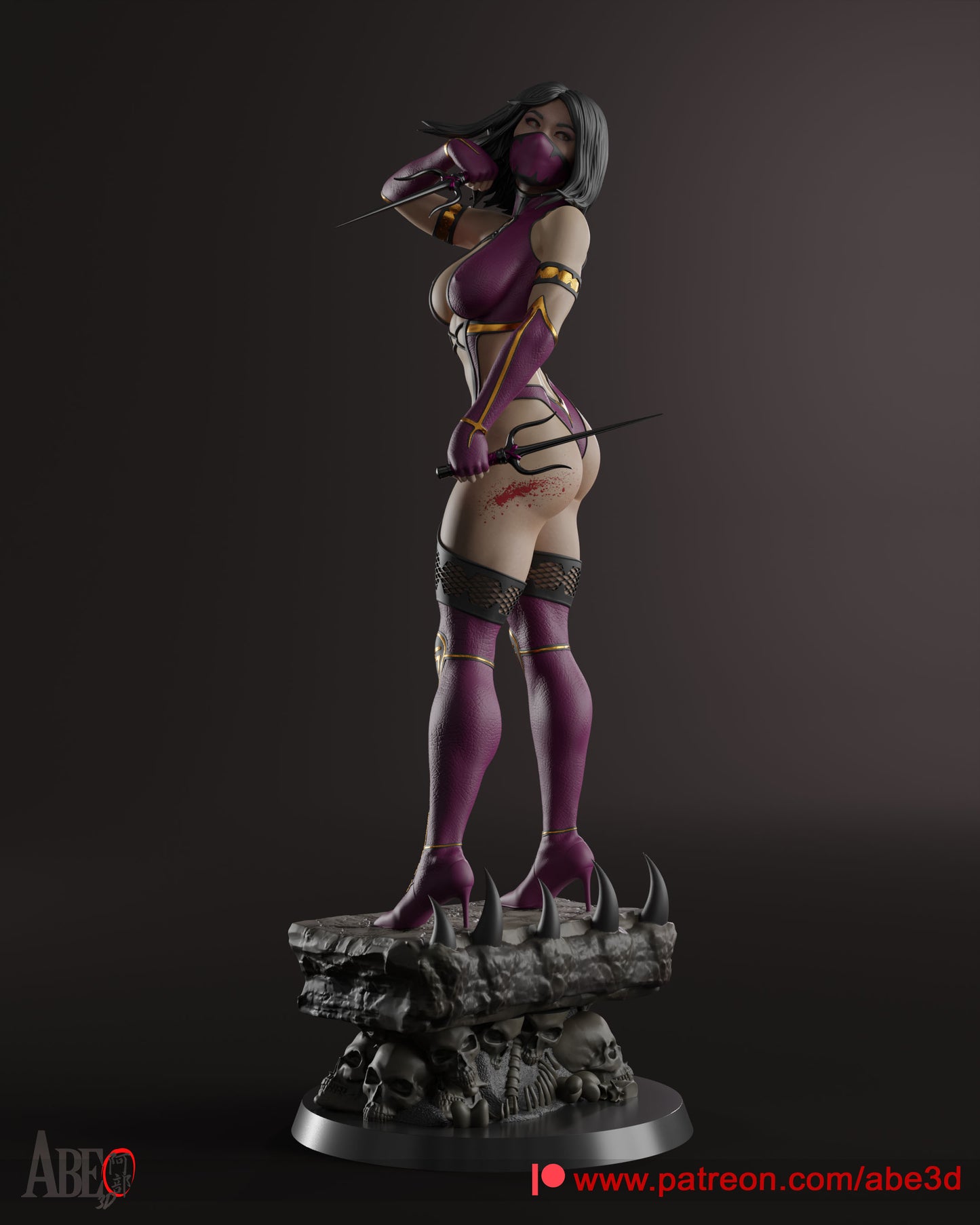 Mileena Resin Fan Art Pro Painted - MTO