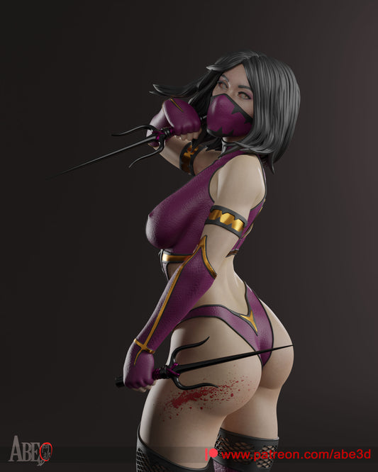 Mileena Resin Fan Art Pro Painted - MTO