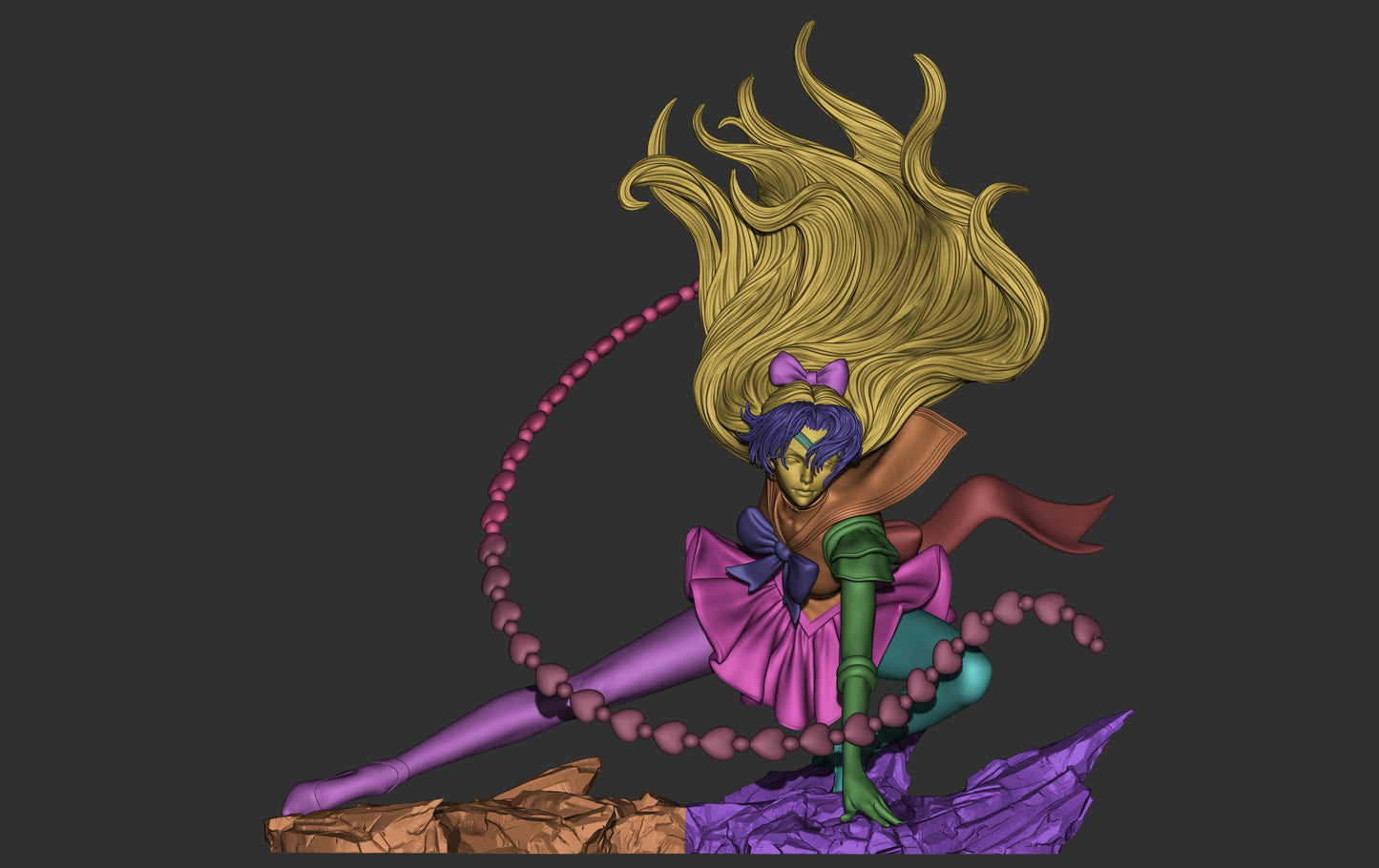 Minako Aino Sailor Moon Resin Art - MTO (Design by CA3D)